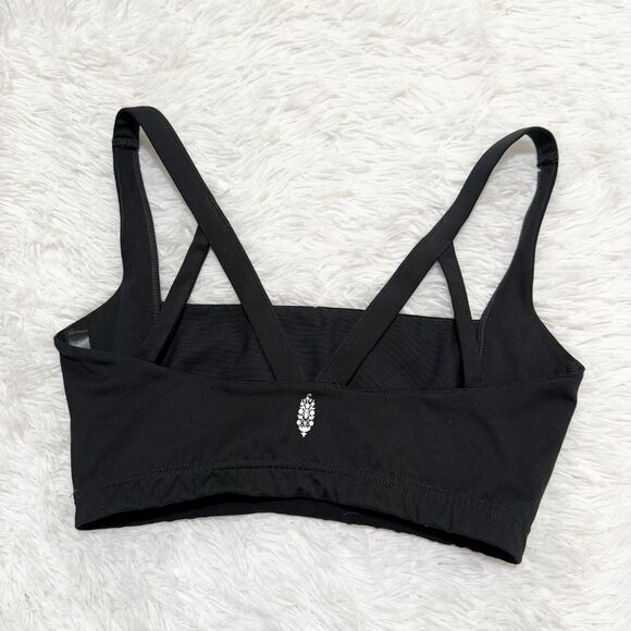 Women Free People Movement Make A Move Sports Bra In Black Size Medium - Picture 2 of 6